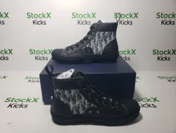 Dior B23 High-Top Sneaker Black Maxi Dior Oblique Jacquard 3SH126ZXX_H969 review Stockxkicksvip 04