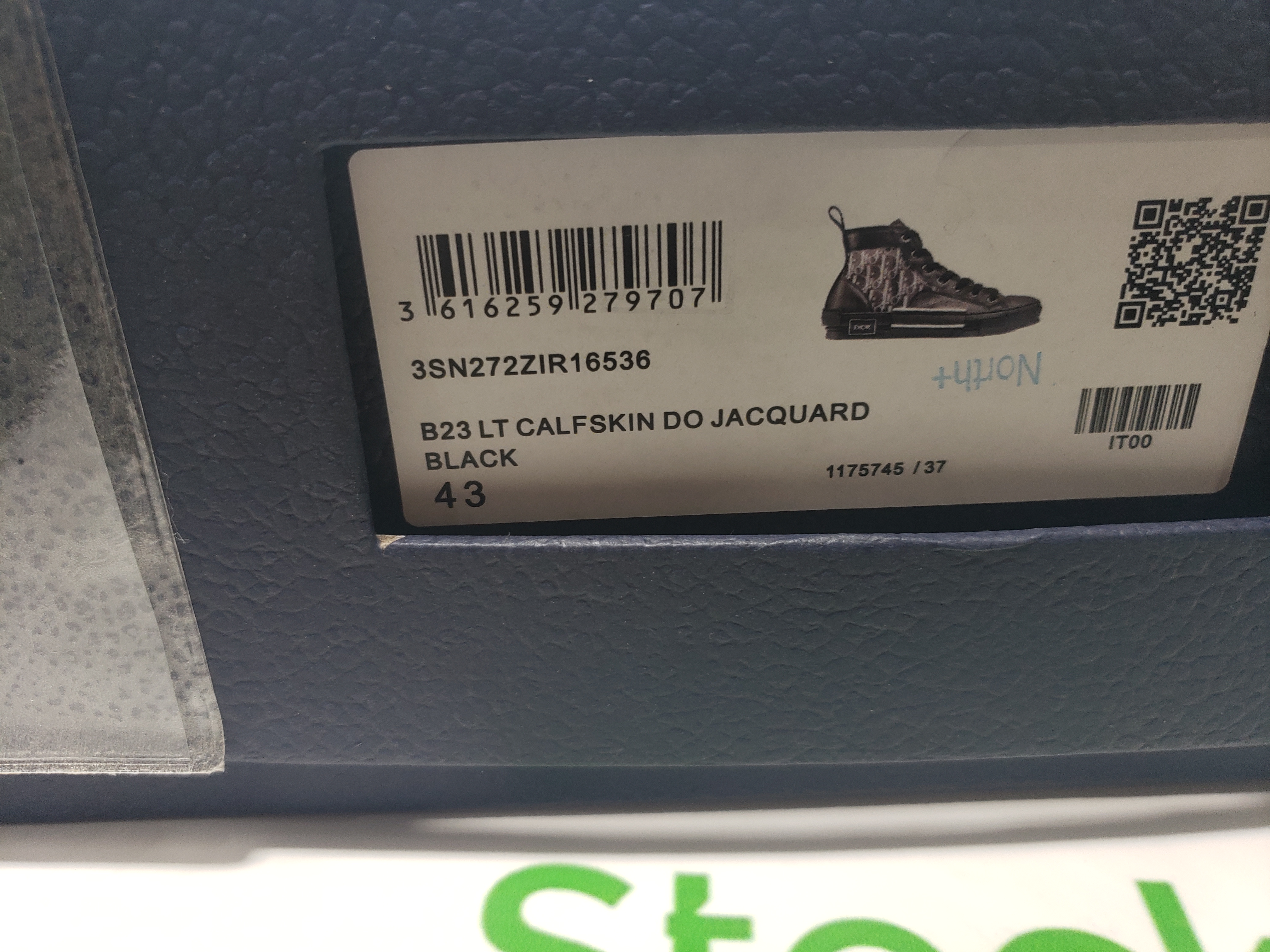 Dior B23 High-Top Sneaker Black Maxi Dior Oblique Jacquard 3SH126ZXX_H969 review Stockxkicksvip 00