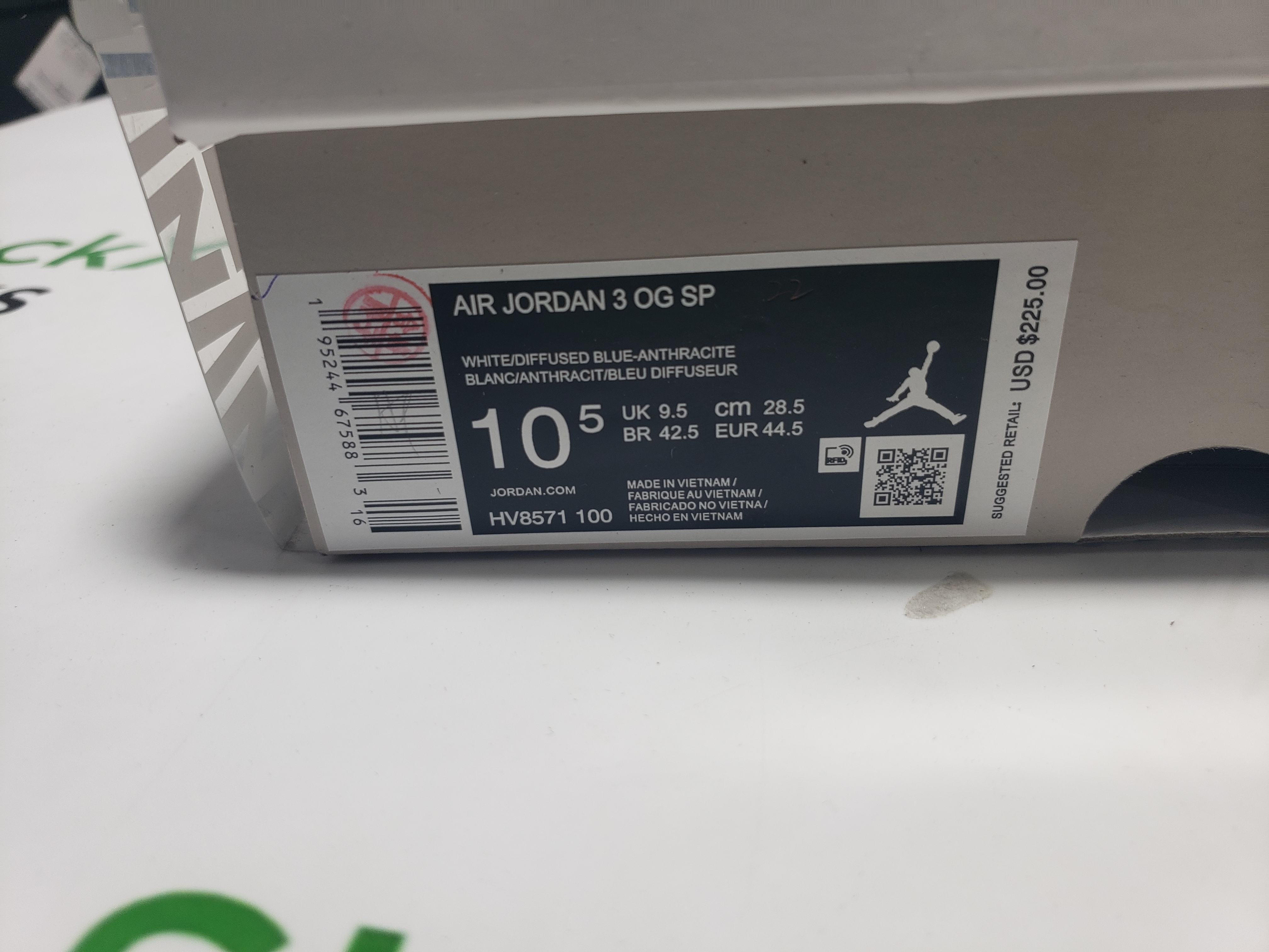 PK God Batch Air Jordan 3 x A Ma Maniere Diffused Blue HV8571-100 review Stockxkicksvip 00
