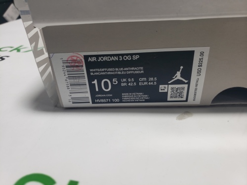PK God Batch Air Jordan 3 x A Ma Maniere Diffused Blue HV8571-100 review 