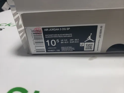 PK God Batch Air Jordan 3 x A Ma Maniere Diffused Blue HV8571-100 review 