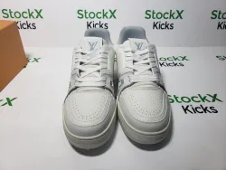 Louis Vuitton Trainer White Litchi Pattern FD0221 review Stockxkicksvip 03
