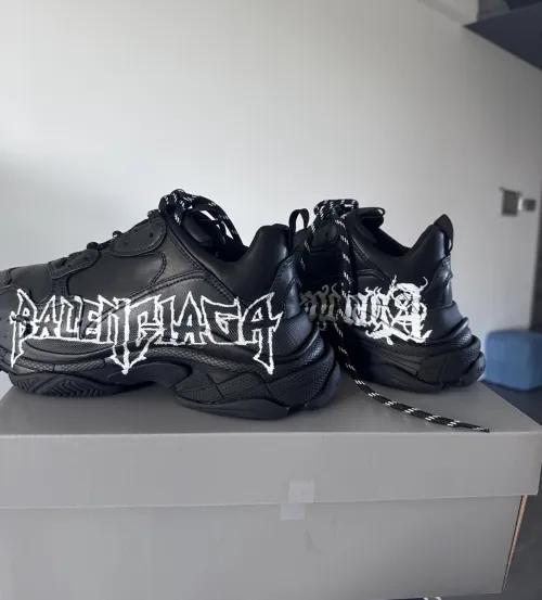 Balenciaga Triple S DIY Metal Artwork Black 536737W2FAY1090 review 
