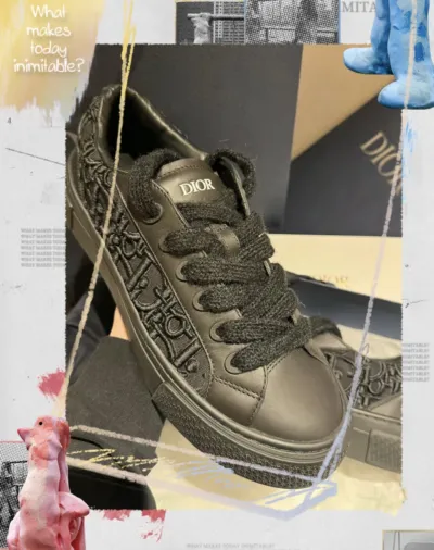 Dior B33 Sneaker Black Smooth Calfskin Oblique Raised Embroidery 3SN303ZYQ_H900 review Lynn Shaw
