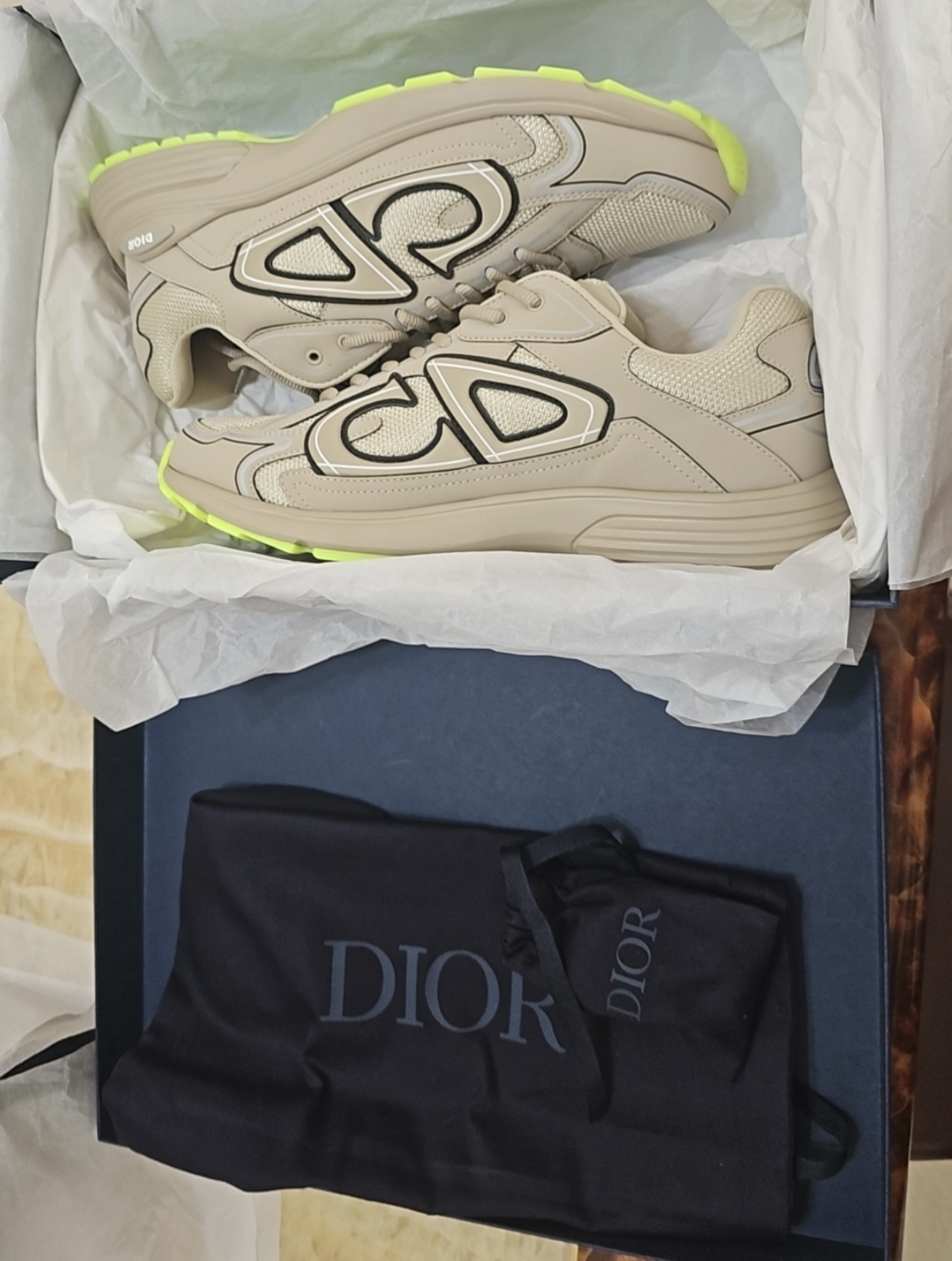 Dior B30 Sneakers Khaki 3SN279ZMA-16141 review Maria Vidal
