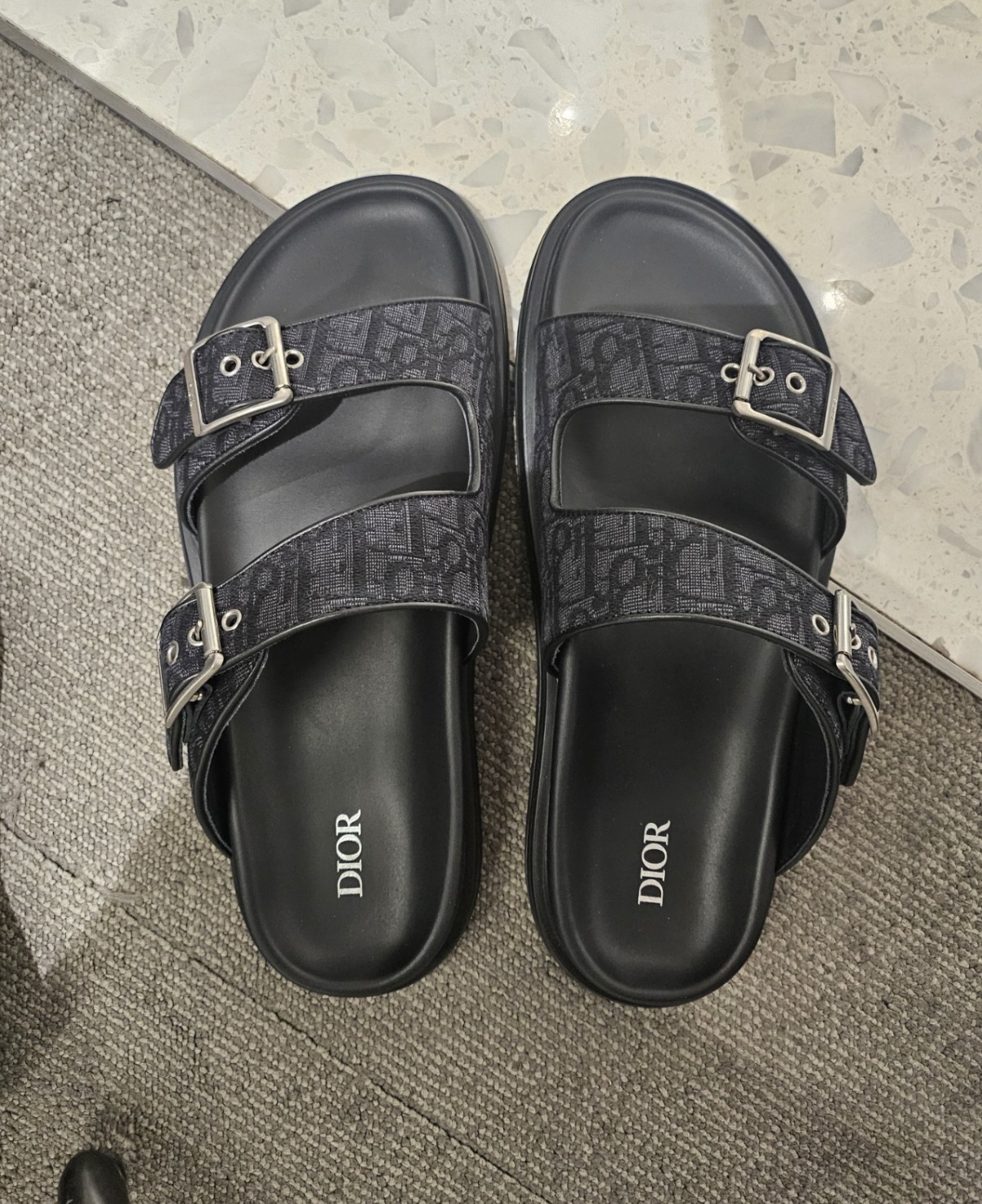 Dior Aqua Sandal Black Dior Oblique Jacquard 3SA135ZSA_H969 review Alex Villarreal