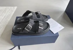Dior Aqua Sandal Black Dior Oblique Jacquard 3SA135ZSA_H969 review Meron Gebreyesus