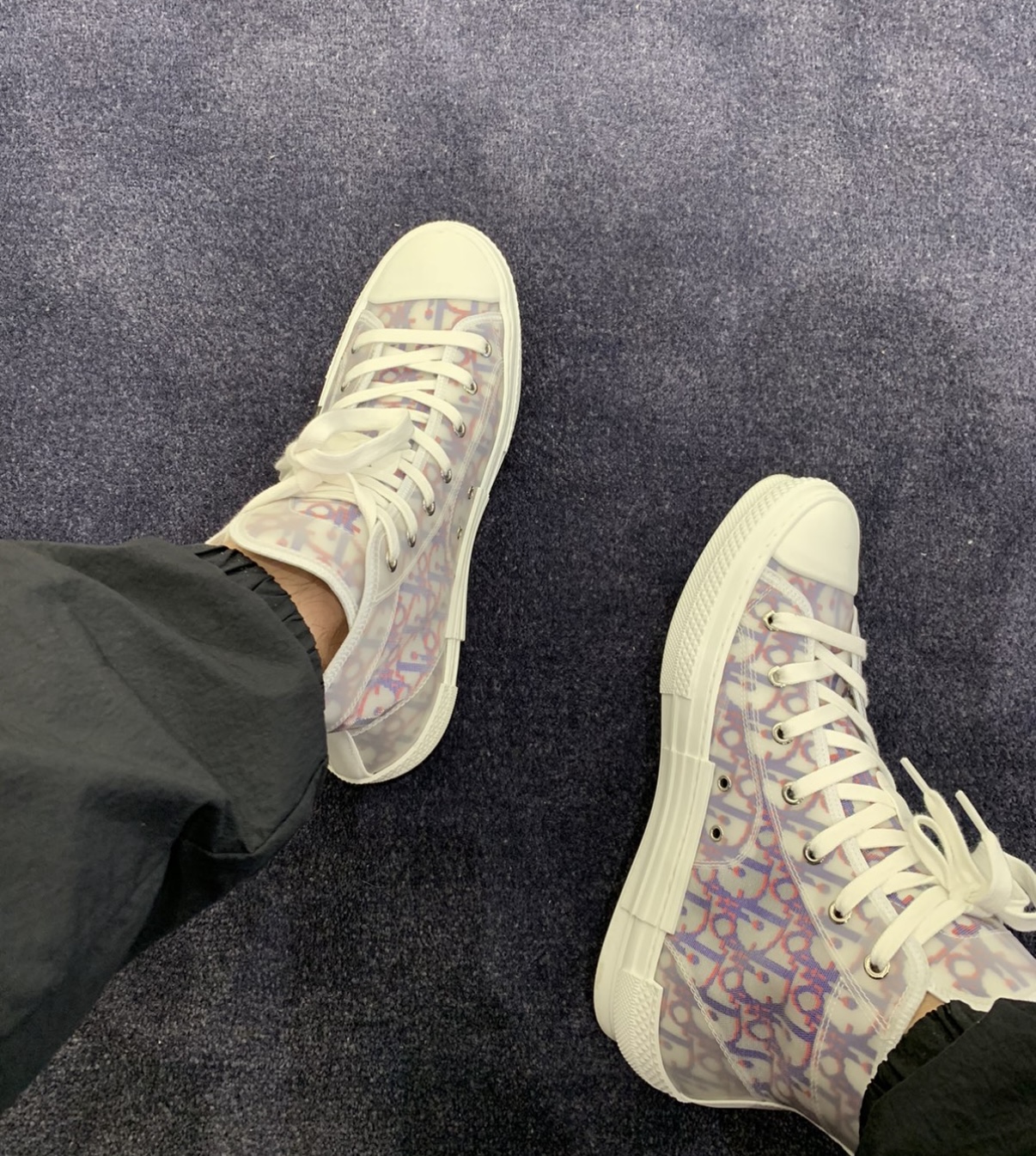 Dior B23 HT Oblique Transparency High Blue Red 3SN272ZIR 16536 review Megan Roberts