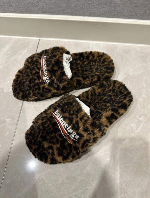 Balenciaga Furry Slides 'Leopard' CK20241225 review 