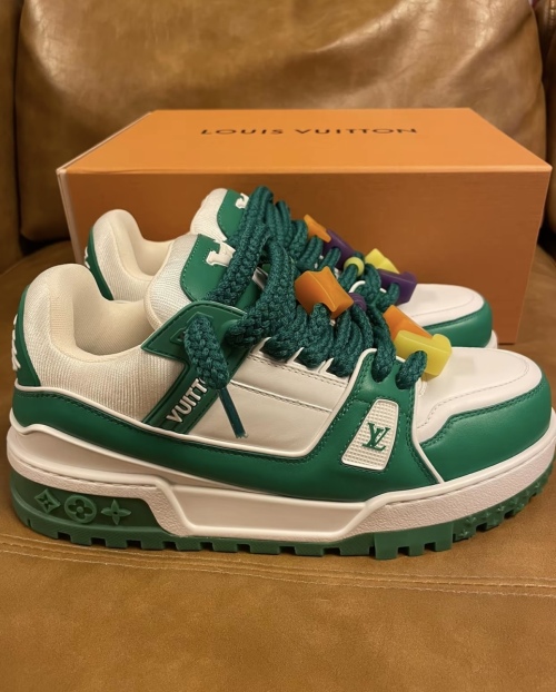 Louis Vuitton Trainer Maxi Green White 1AB8SD review 