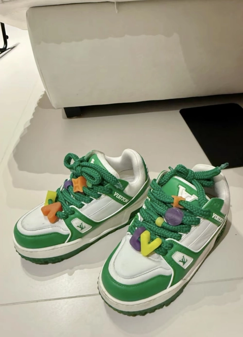 Louis Vuitton Trainer Maxi Green White 1AB8SD review 