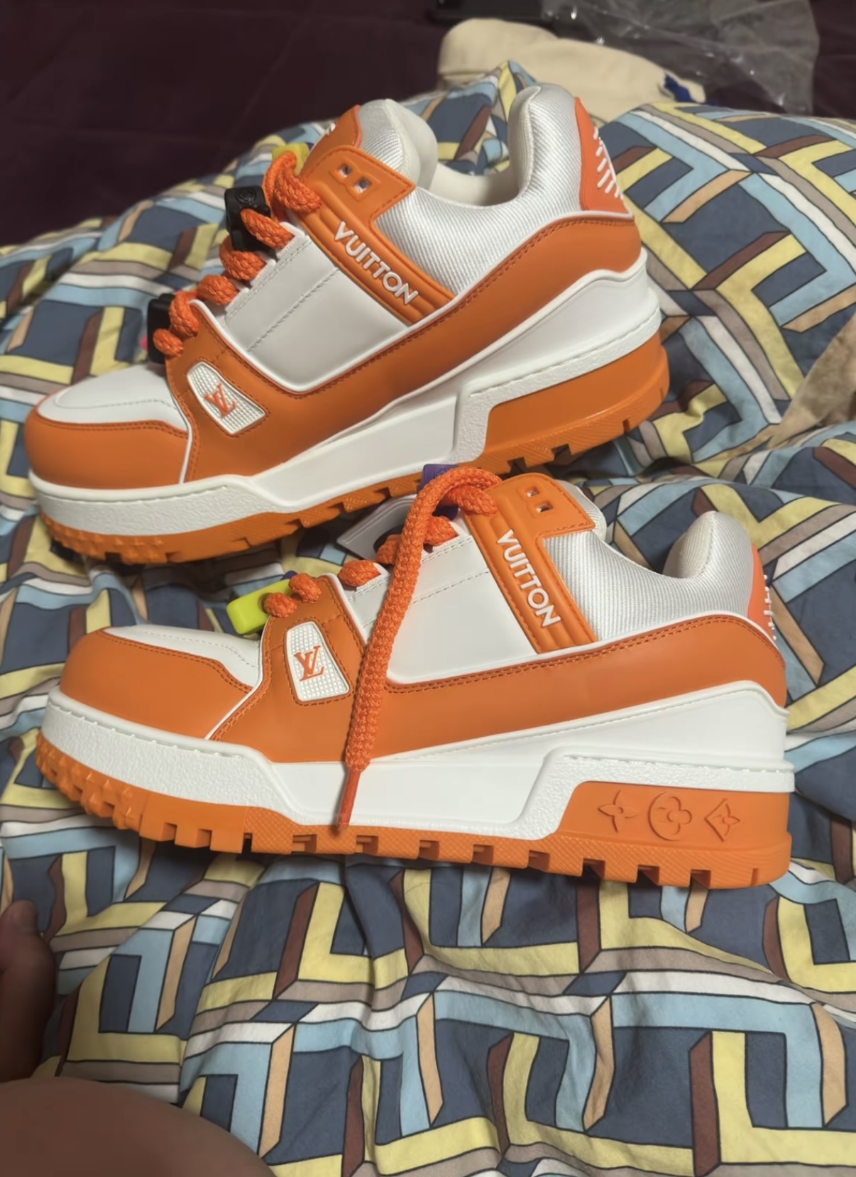 Louis Vuitton Trainer White Orange 1AB8SZ review Ben Wookey