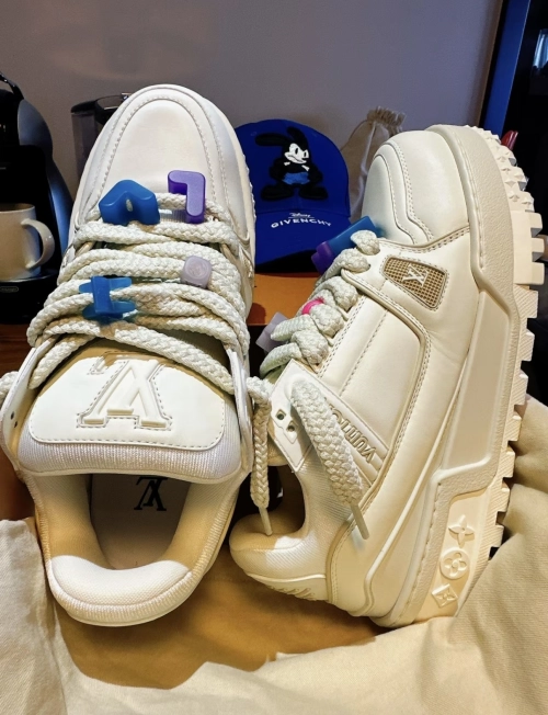 Louis Vuitton Trainer Black Rice White 1AB8RK review 