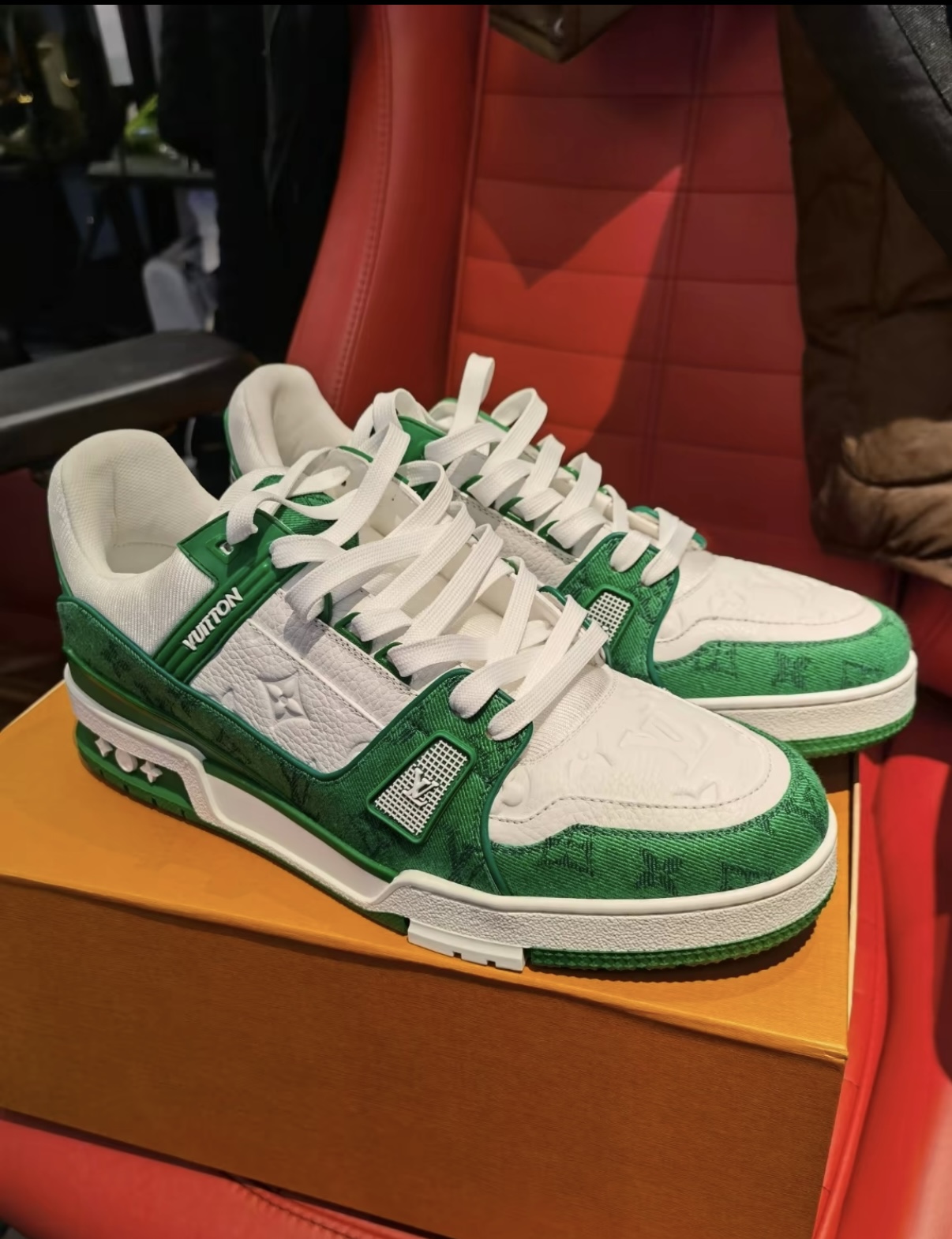 Louis Vuitton Trainer Green Cloth Surface VL1201 review Ethan De Wolf