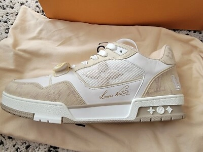 Louis Vuitton Trainer Beige Cloth Cover GO0220 review 