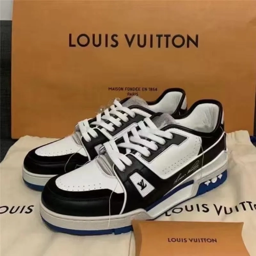Louis Vuitton Trainer Black Blue GO1220 review 
