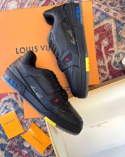 Louis Vuitton Trainer Black Litchi Pattern FD0226 review David Degtev