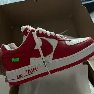 Louis Vuitton x Nike Air Force 1 White Red MS0232 review 