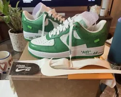 Louis Vuitton x Nike Air Force 1 White Green 7108-6 review Jason Anaya