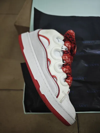 Lanvin Curb Sneaker White Red FM SKRK11 DRAP P230030 review Stockxkicks 01