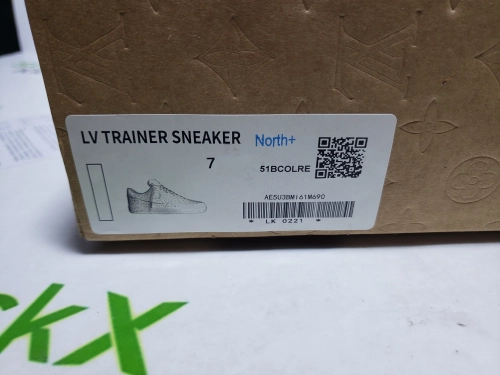 PK God Batch Louis Vuitton x Nike Air Force 1 Triple White LK0221 review 