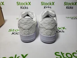 PK God Batch Louis Vuitton x Nike Air Force 1 Triple White LK0221 review Stockxkicks 02