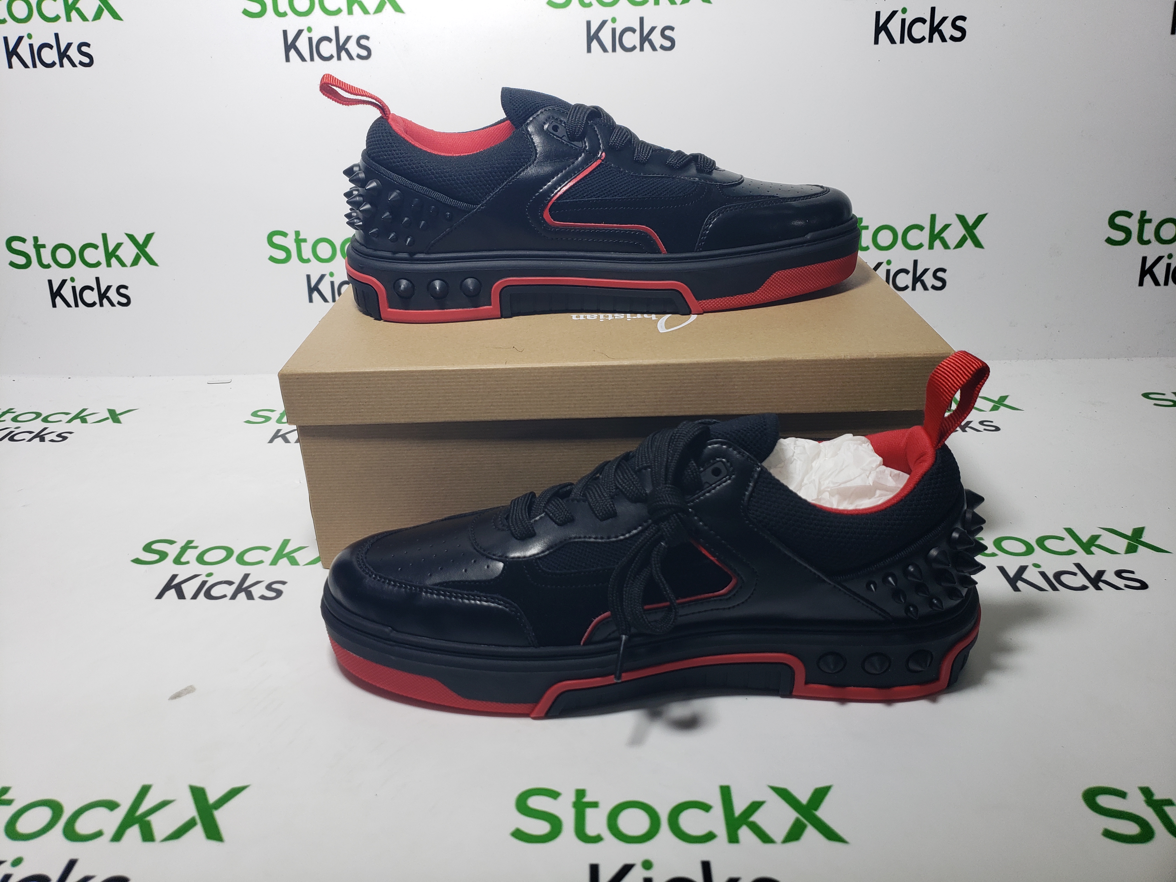 Christian Louboutin Astroloubi Sneakers Calf Leather And Suede Black Men 3230886H358 review Stockxkicks 03