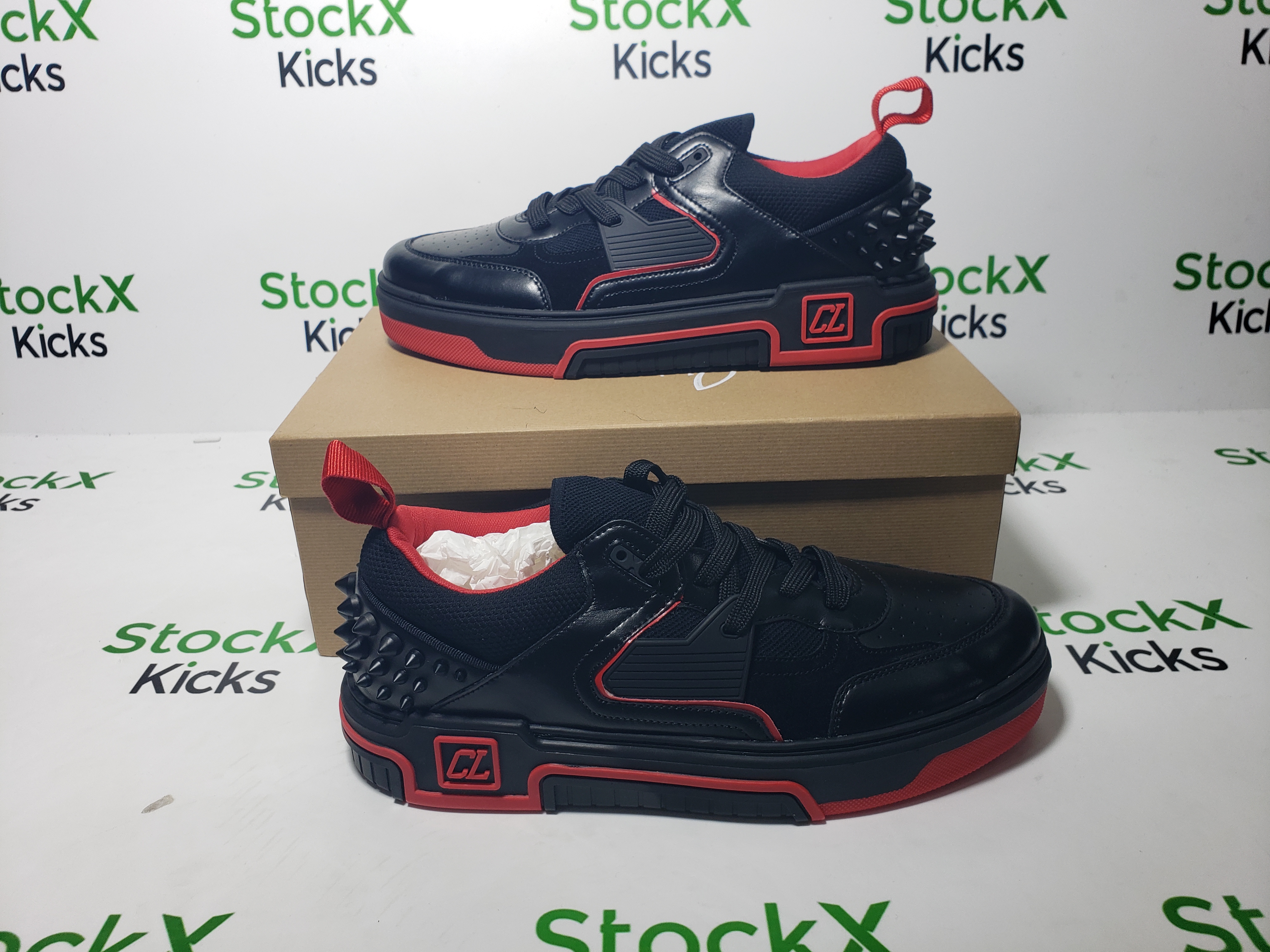 Christian Louboutin Astroloubi Sneakers Calf Leather And Suede Black Men 3230886H358 review Stockxkicks 04