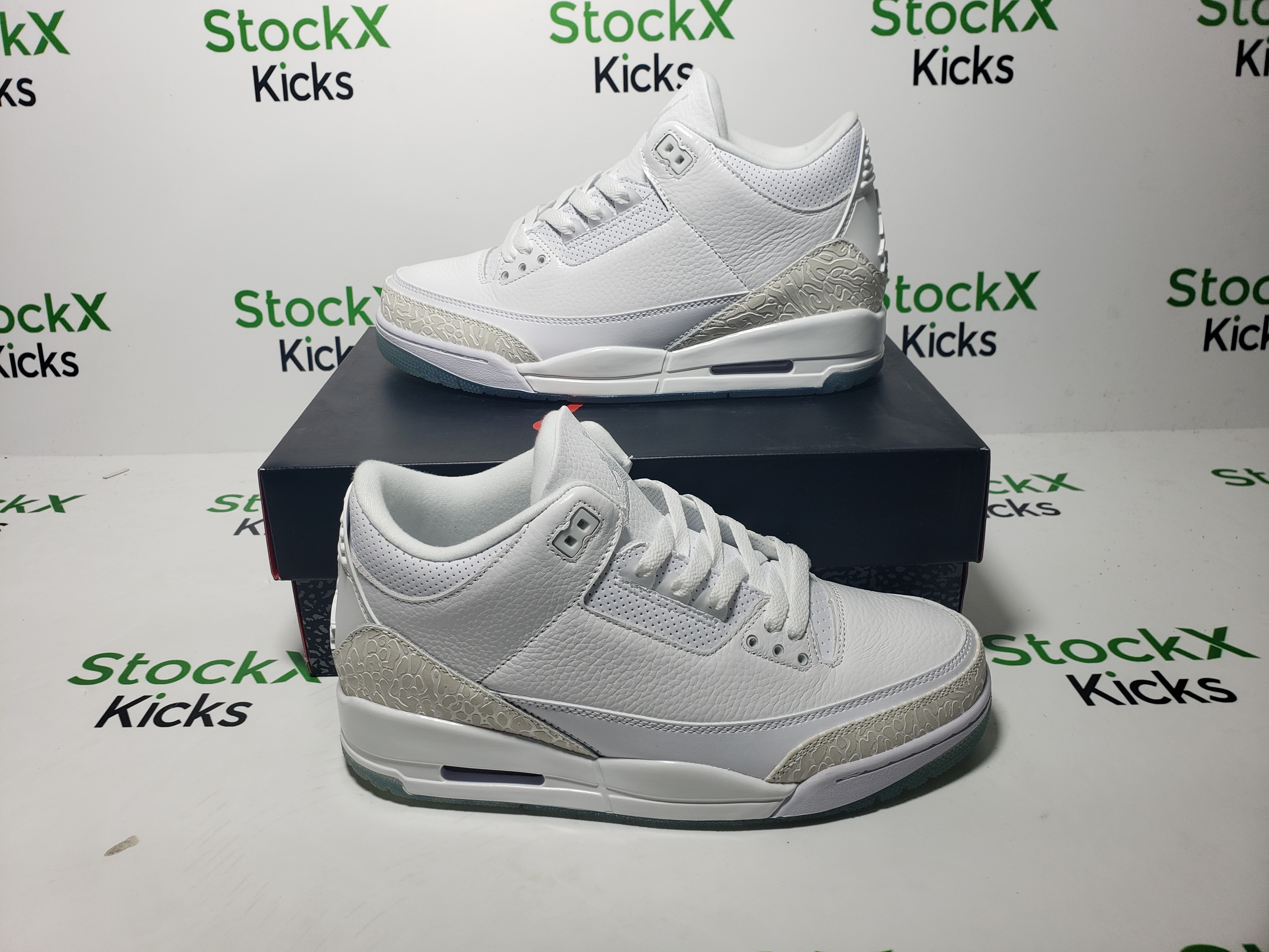 PK God Batch Air Jordan 3 Retro Pure White 136064-111 review Stockxkicks 04