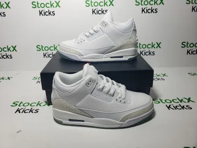 PK God Batch Air Jordan 3 Retro Pure White 136064-111 review Stockxkicks 04