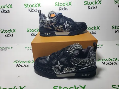 Louis Vuitton LV Skate Sneaker Black Swarovski Monogram 1ABMHV review Stockxkicks 04