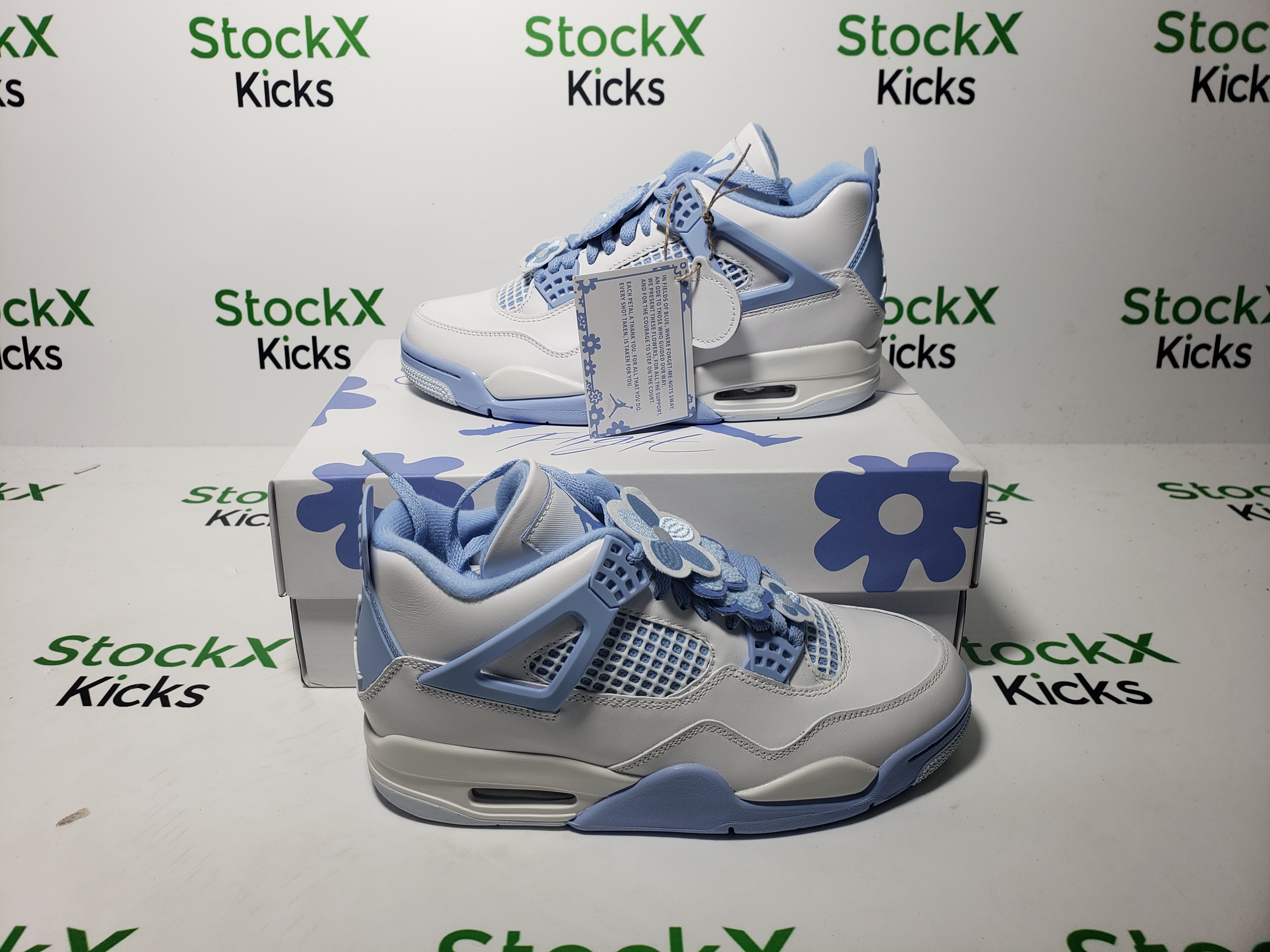 PK God Batch Air Jordan 4 Retro 'Forget Me Not' HV0823-100 review Stockxkicks 04