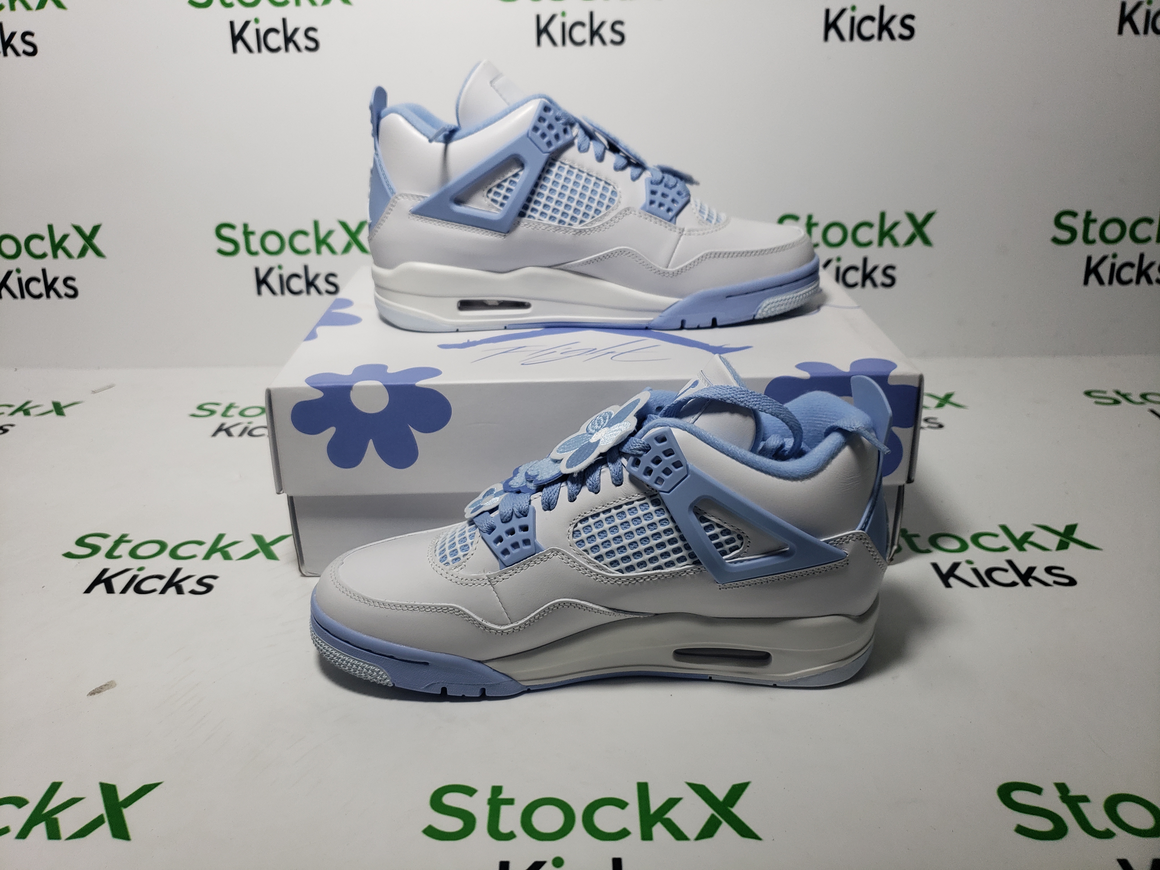 PK God Batch Air Jordan 4 Retro 'Forget Me Not' HV0823-100 review Stockxkicks 03