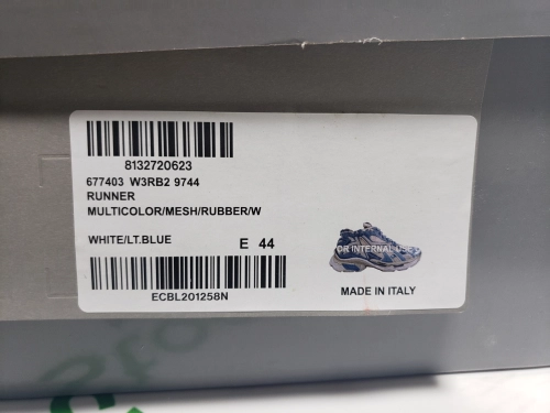 Balenciaga Runner White Light Blue 677402 W3RB2 9744 review 