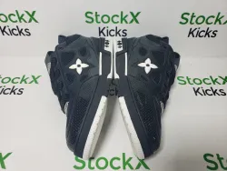 Louis Vuitton Skate Sneaker Leather lace up Fashionable Board Shoes Black 51BCOLRB review Stockxkicks 05