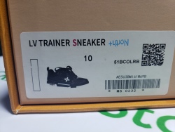 Louis Vuitton Skate Sneaker Leather lace up Fashionable Board Shoes Black 51BCOLRB review Stockxkicks 01