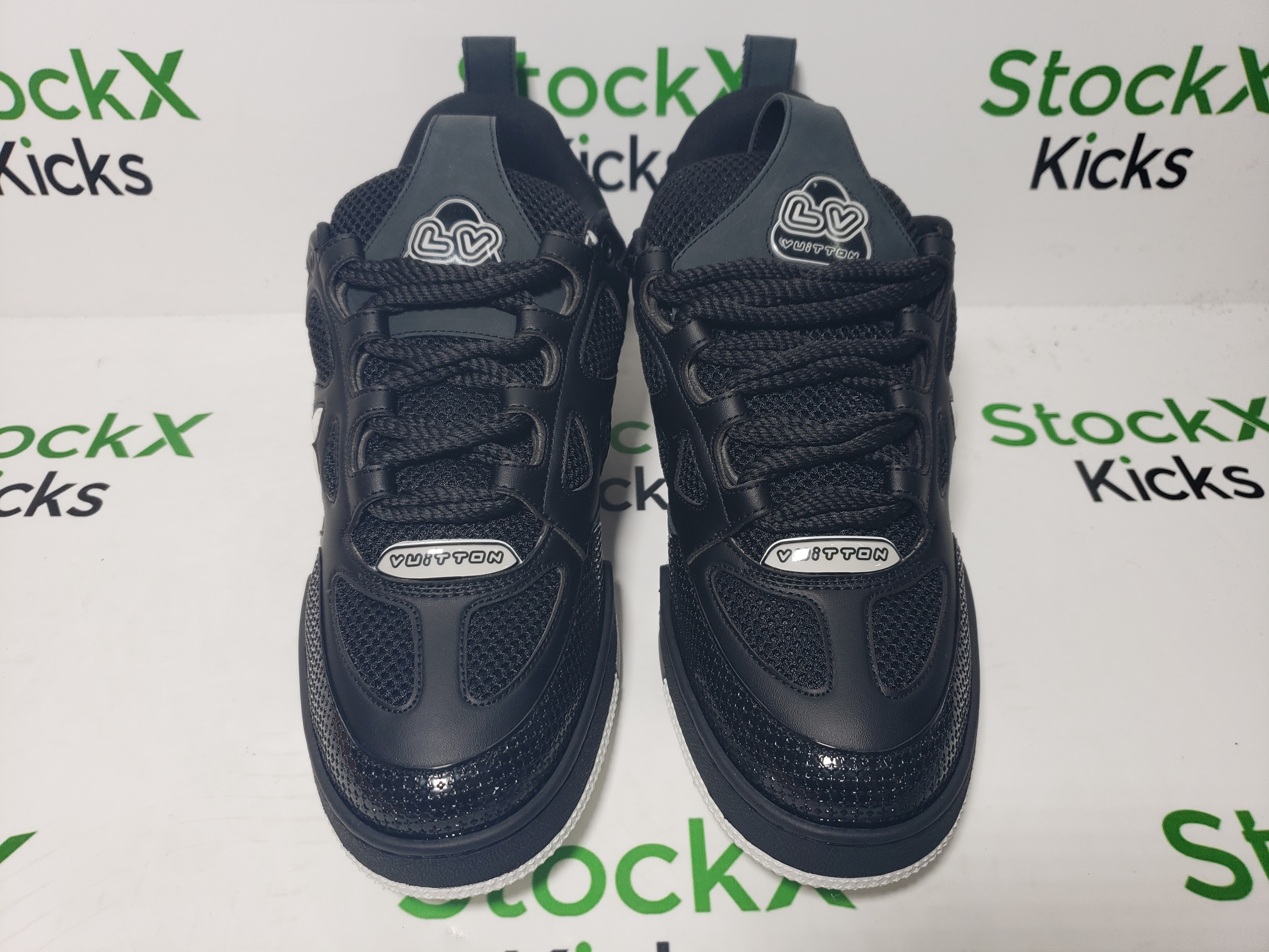 Louis Vuitton Skate Sneaker Leather lace up Fashionable Board Shoes Black 51BCOLRB review Stockxkicks 01