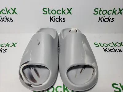 PK God Batch adidas Yeezy Slide Enflame Oil Painting White Grey GZ5553 review Stockxkicks  01