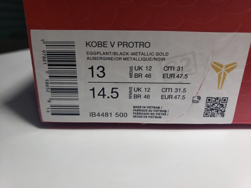 Nike Kobe 5 Protro Year of the Mamba Eggplant IB4481-500 review 