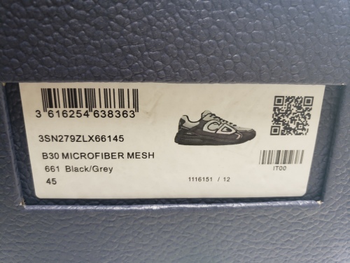 Dior B30 Sneakers Dark Grey 3SN27ZIR-16536 review 