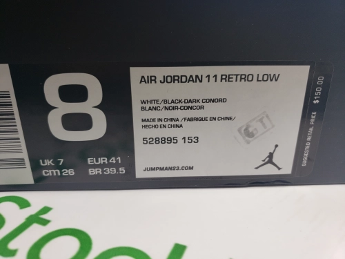 PK God Batch Air Jordan 11 Retro Low Concord 528895-153 review 
