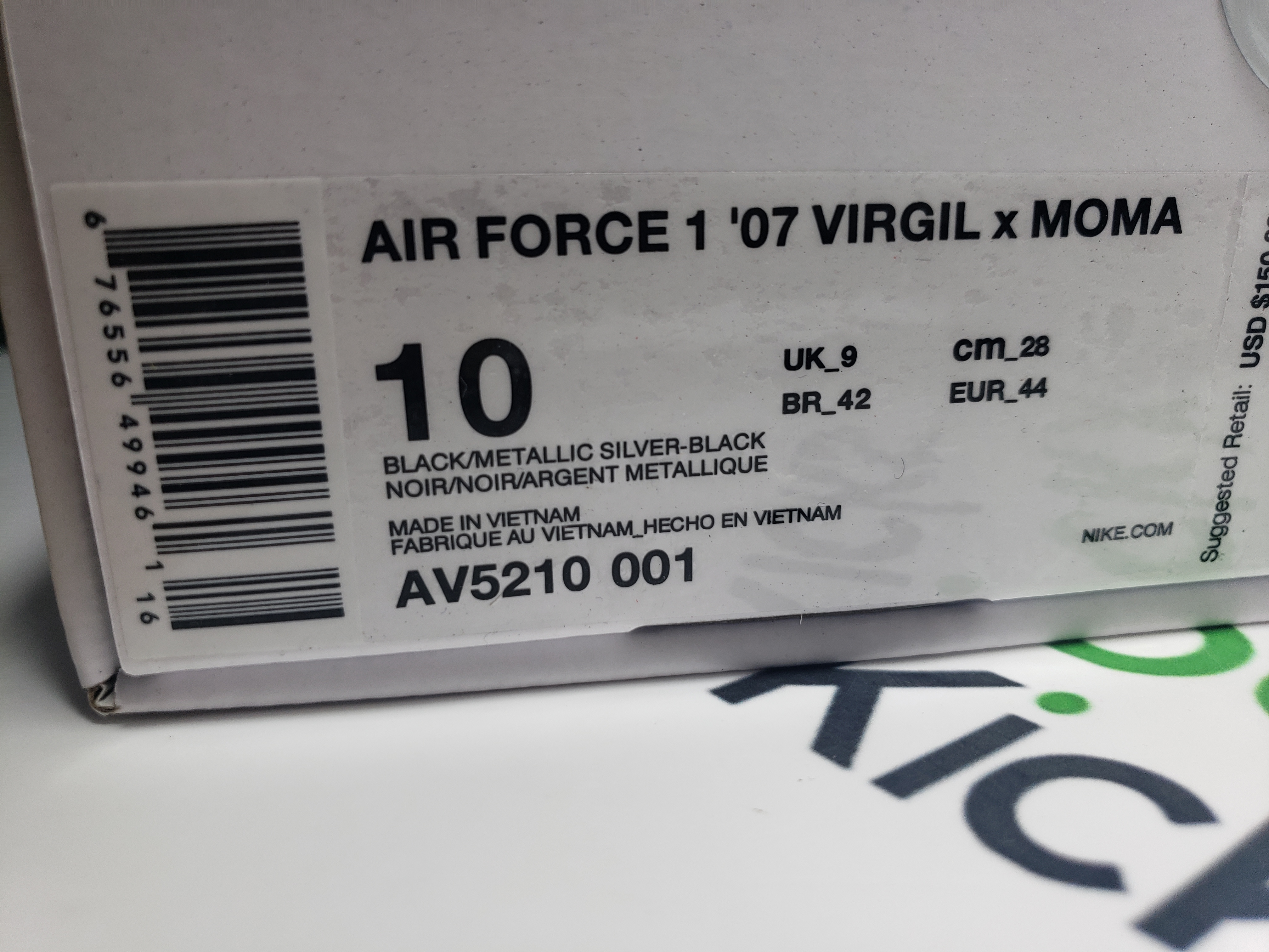 PK God Batch Nike Air Force 1 Low '07Virgil x MoMA (No Socks) AV5210-001 review Stockxkicks 00