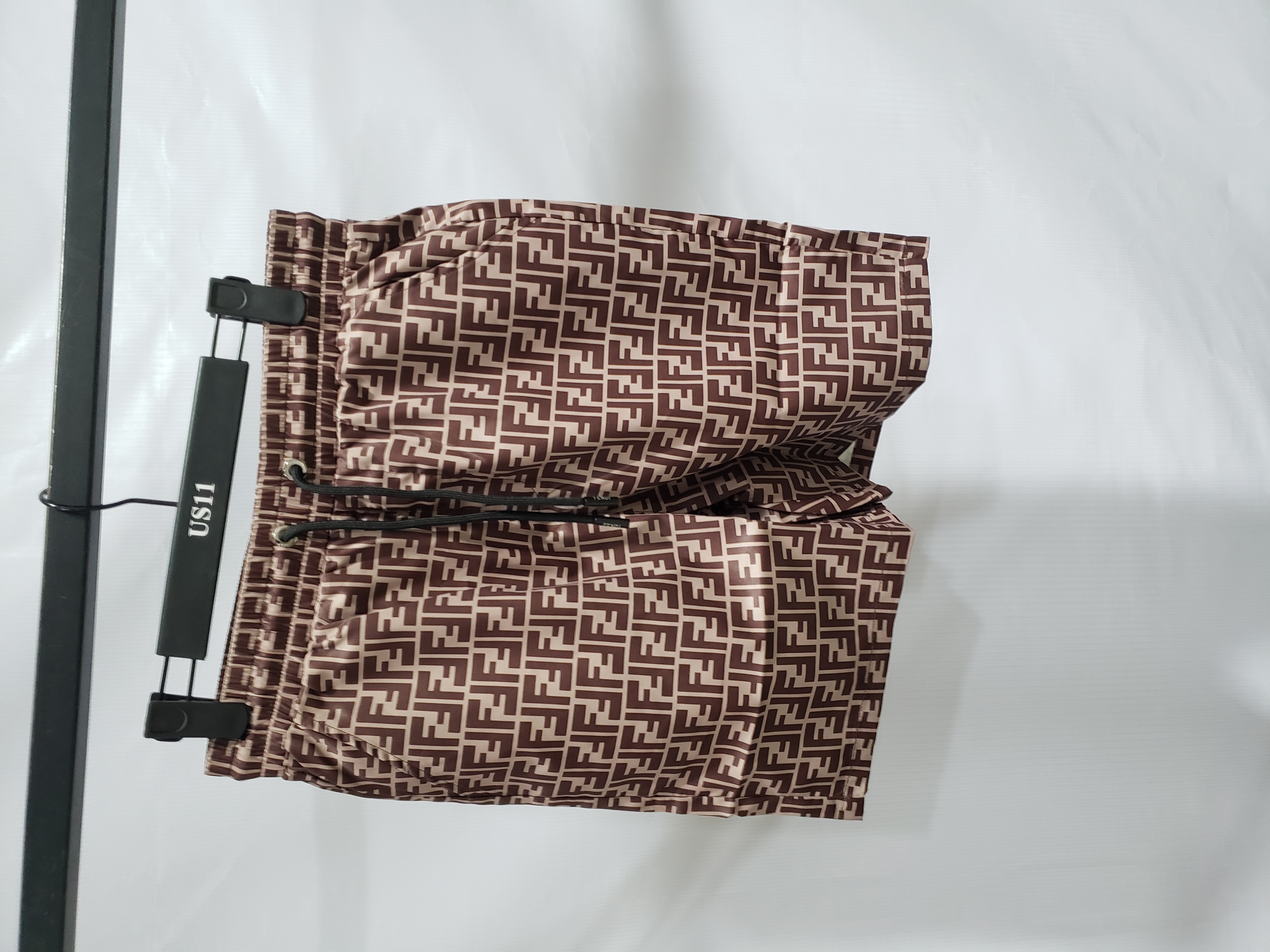 Fendi FF Motif Swim Shorts Brown CK SS22 review Stockxkicks 02