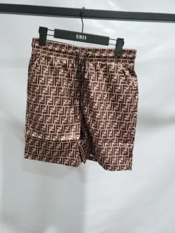 Fendi FF Motif Swim Shorts Brown CK SS22 review Stockxkicks 03