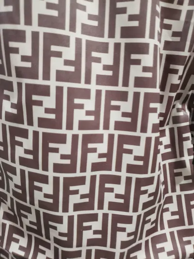 Fendi FF Motif Swim Shorts Brown CK SS22 review Stockxkicks 01