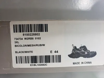 Balenciaga 3XL Sneaker Black And White 542228 W2RB8 1090 review Stockxkicks 00