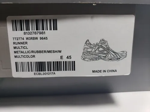Balenciaga Runner White Multicolor 772774W3RBW9645 review 