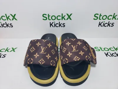 Louis Vuitton Brown Monogram Nylon Pool Pillow Comfort Flat Slides review Stockxkicks 01