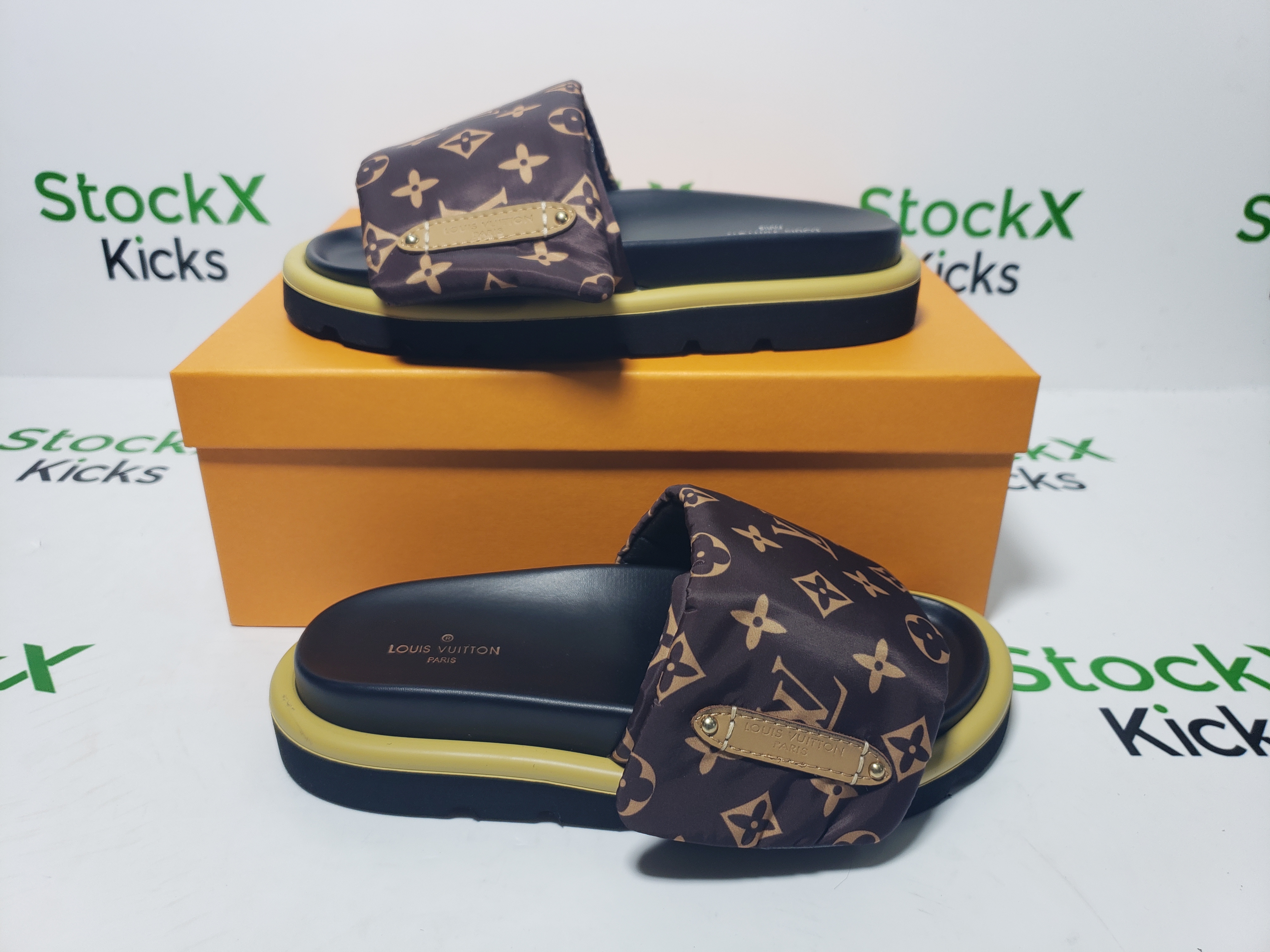 Louis Vuitton Brown Monogram Nylon Pool Pillow Comfort Flat Slides review Stockxkicks 05