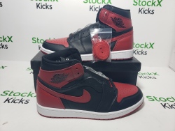H12 Batch Air Jordan 1 Retro High Bred Banned (2016) 555088-001 review Stockxkicks 06